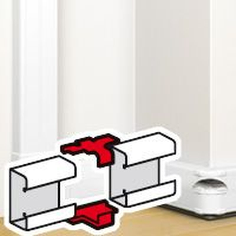 Legrand 075663 - Eclisse de jonction pour goulotte à clippage direct Mosaic 50x145mm - blanc