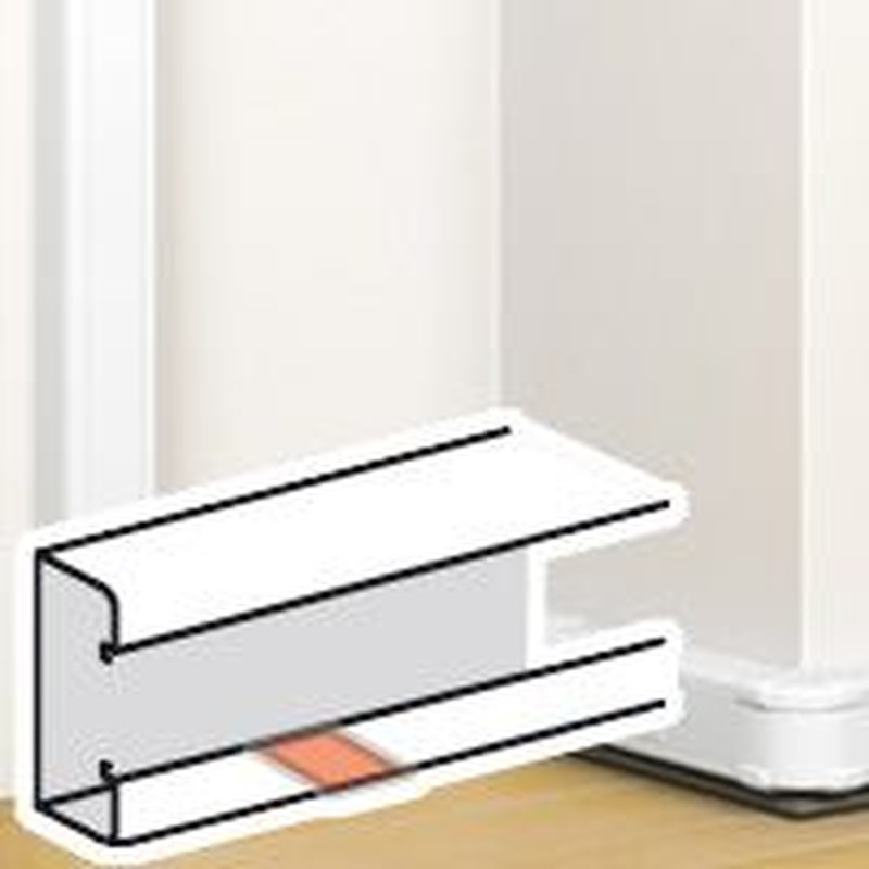 Legrand 075667 - Joint corps adhésif goulotte à clippage direct Mosaic 50x105mm/50x145mm -blanc