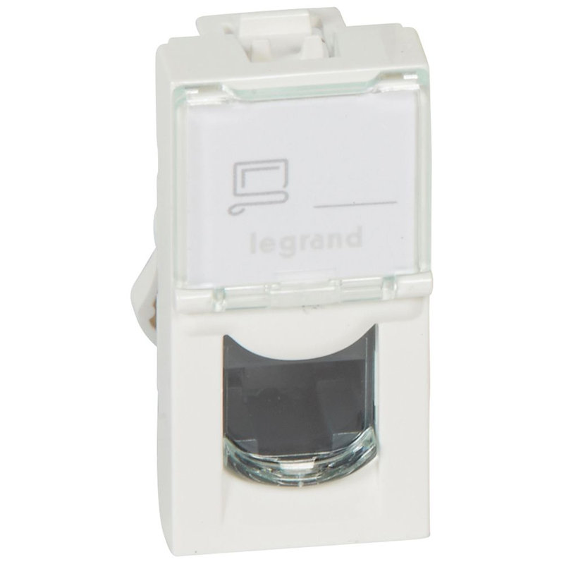 Legrand 076551 - Prise RJ45 catégorie5e UTP Mosaic 1 module - blanc