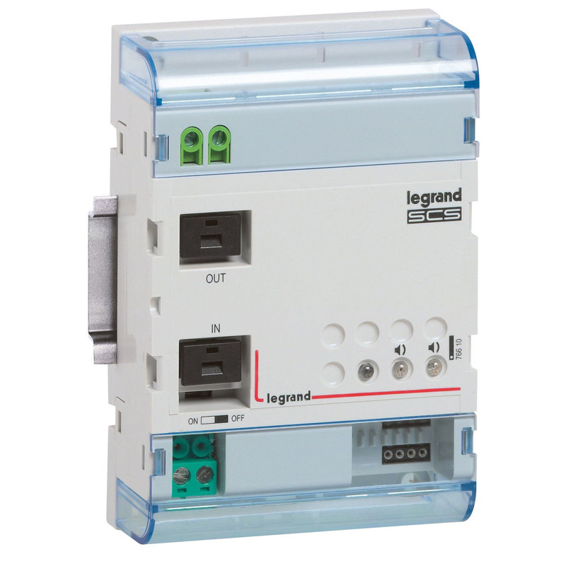 Legrand 076610 - Extension BUS/SCS - pour communication d'informations sur 2 systèmes BUS/SCS