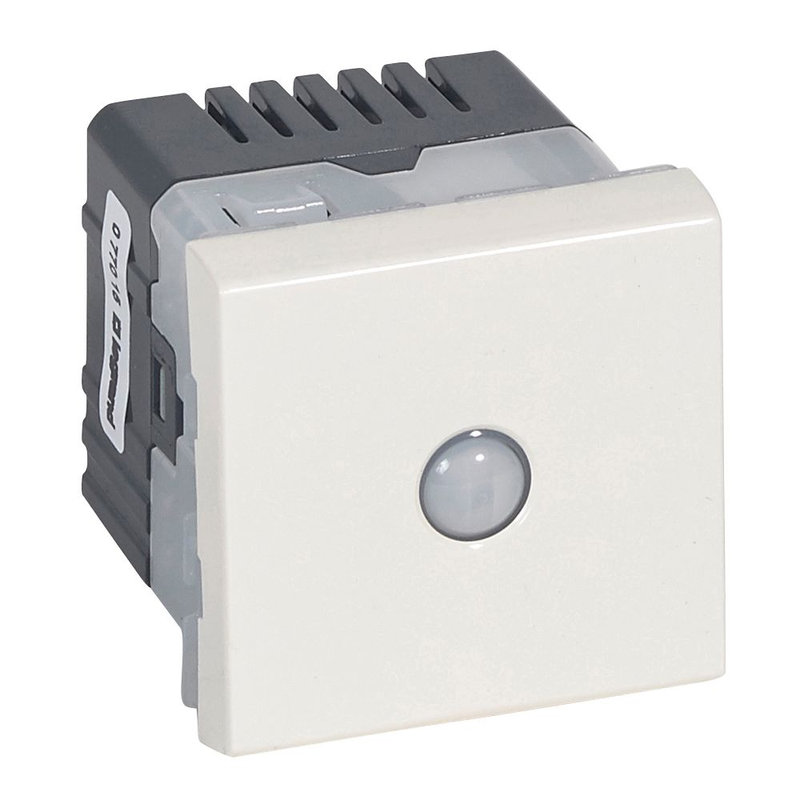 Legrand 077015 - Va-et-vient Intuition Mosaic avec extinction automatique 10AX 2 modules - blanc