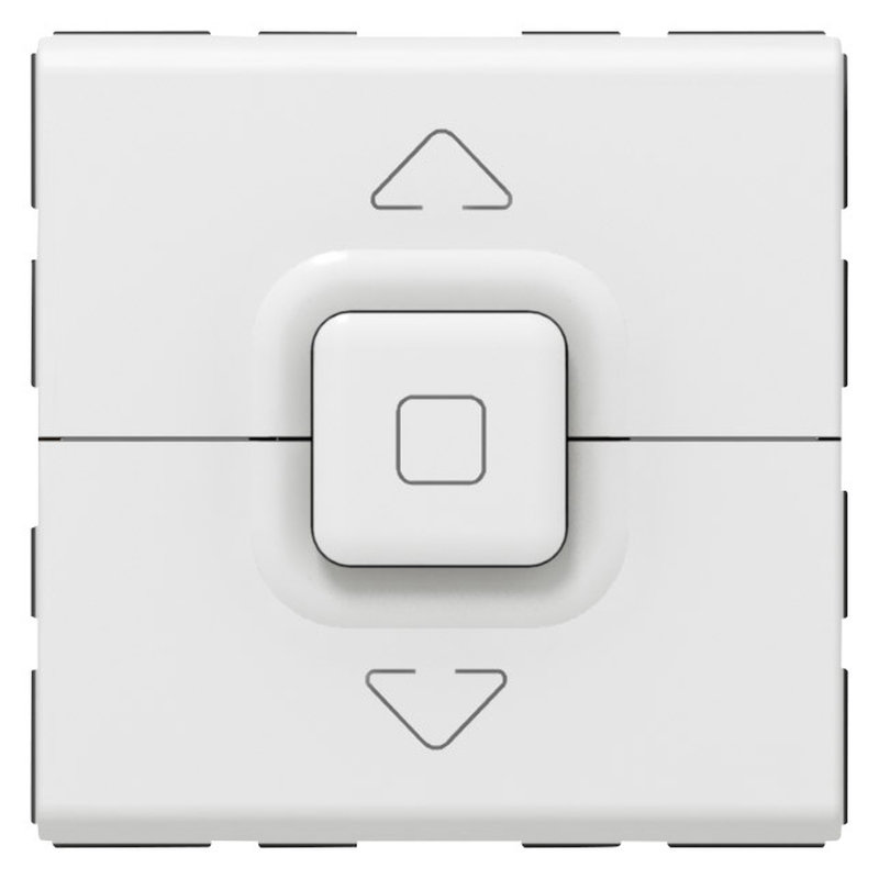 Legrand 077028 - Poussoir 500W maximum Mosaic pour 1 ou plusieurs volets roulants - blanc