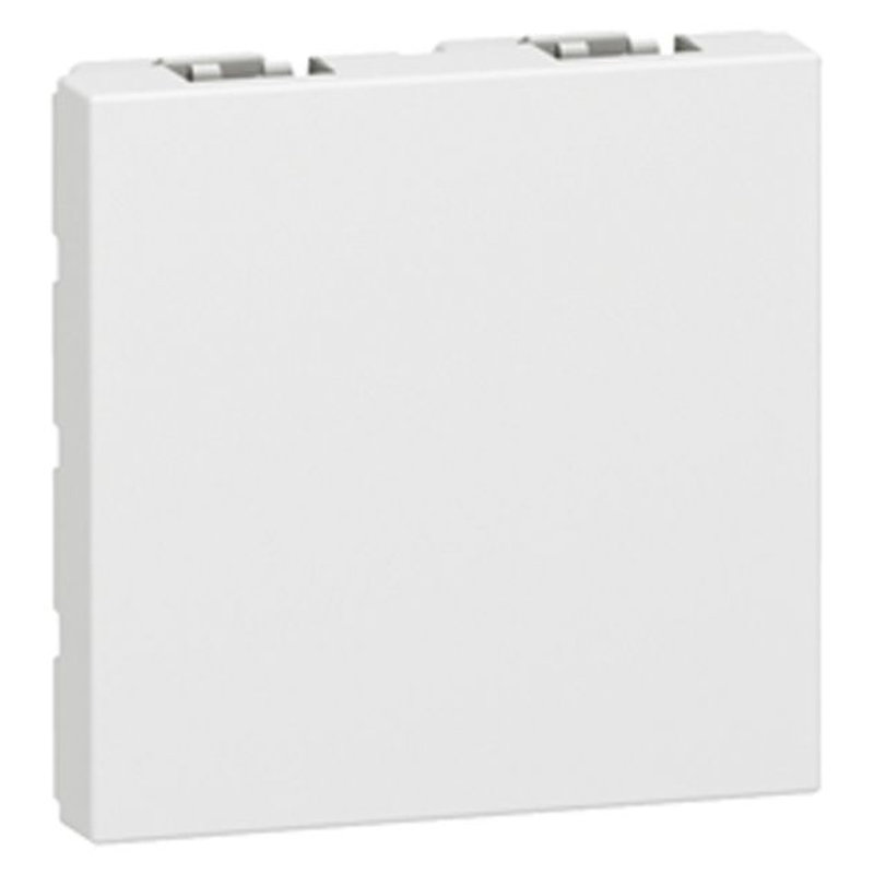 Legrand 077071 - Obturateur Mosaic - 2 modules - finition blanc
