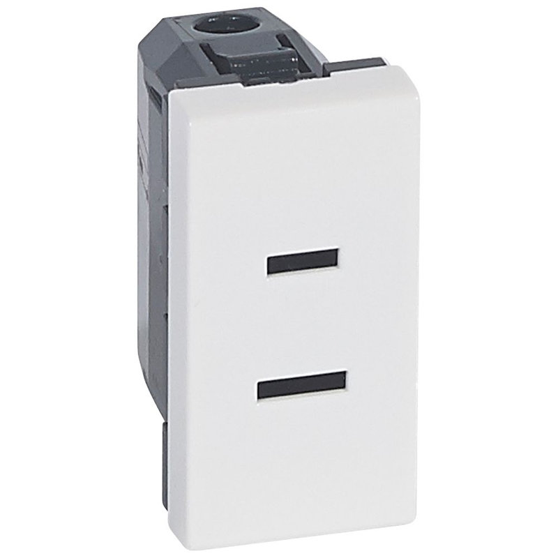 Legrand 077503 - Prise de courant sans terre standard US Mosaic 1 module - blanc