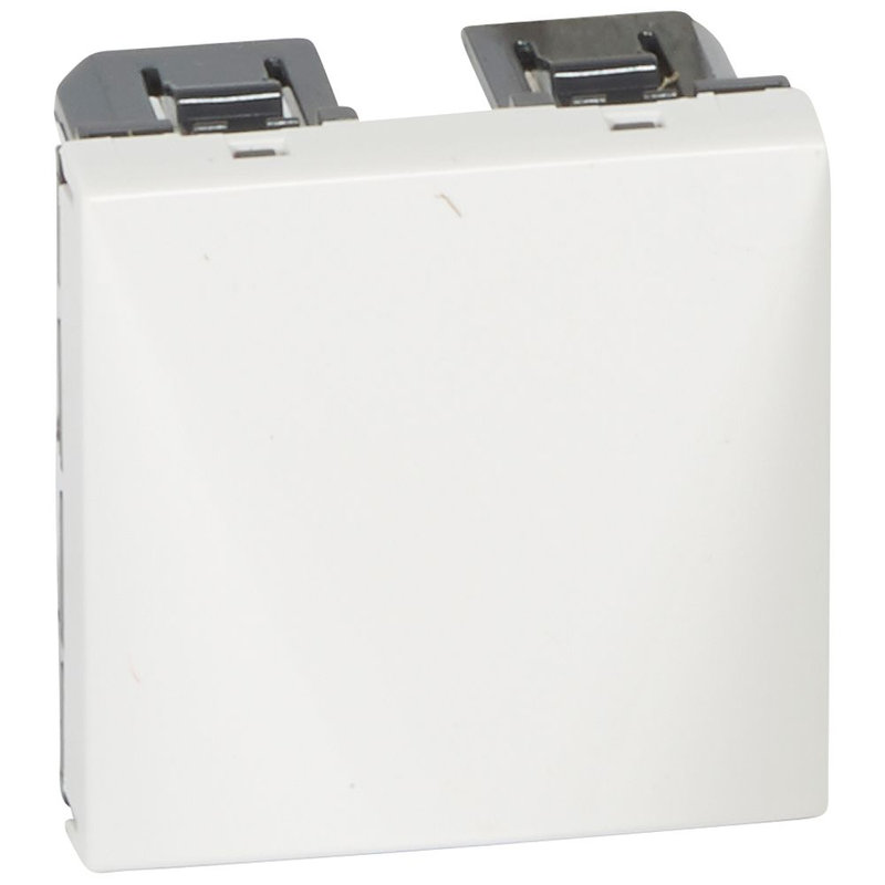 Legrand 077550 - Sortie de câbles Mosaic avec serre-câbles - blanc - 2 modules