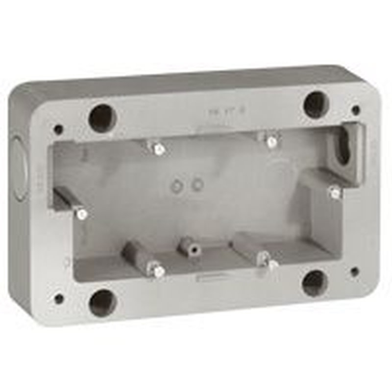 Legrand 077892 - Cadre saillie - 2 postes - Soliroc - IK10