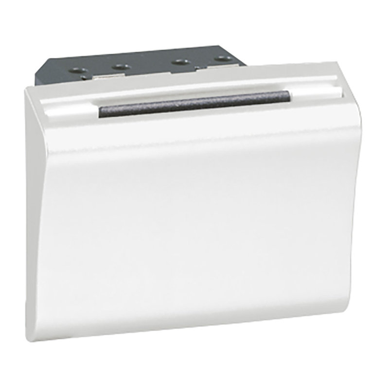Legrand 078445 - Interrupteur à badge mécanique Mosaic 2 modules - blanc
