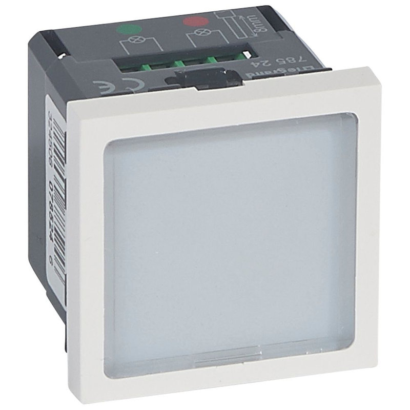 Legrand 078524 - Signalétique lumineuse LEDs vertes et rouges Mosaic 2 modules