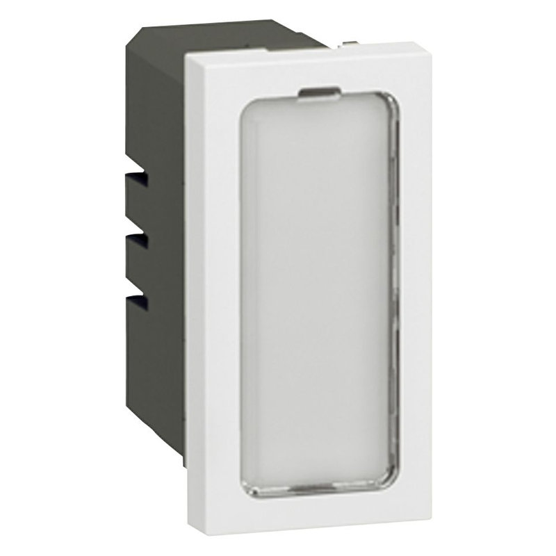 Legrand 078551 - Voyant antimicrobien 12V-24V 0,2W Mosaic avec 4 étiquettes de couleur 1 module