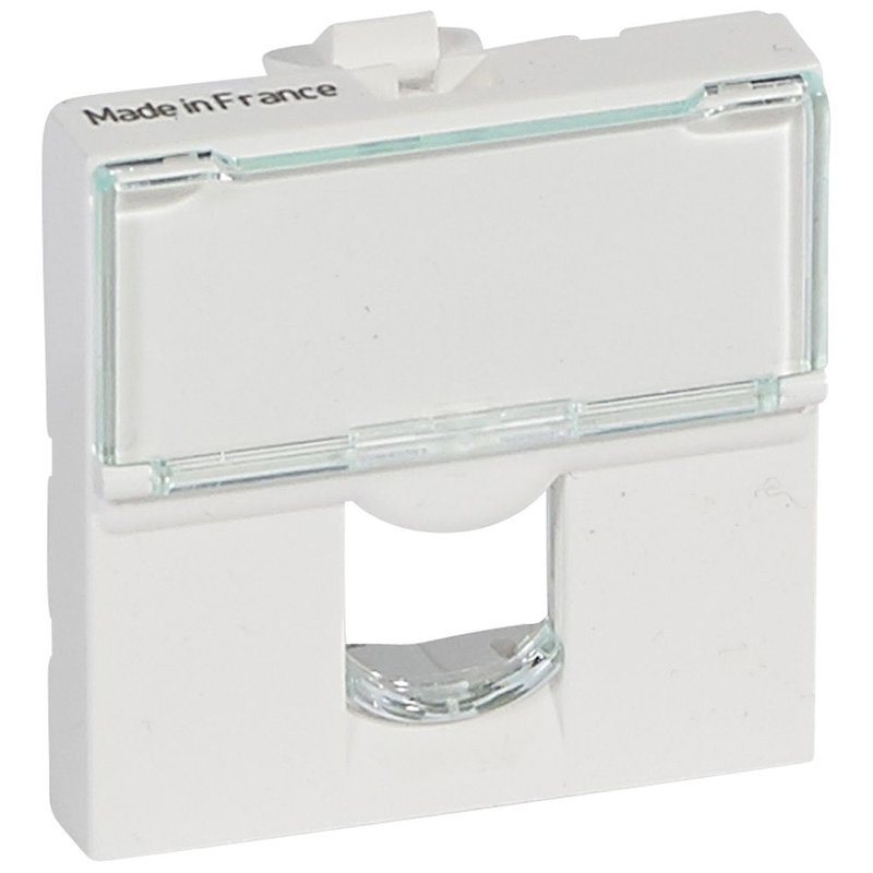 Legrand 078602 - Plastron Mosaic - pour 1 connecteur Systimax - 2 modules - blanc