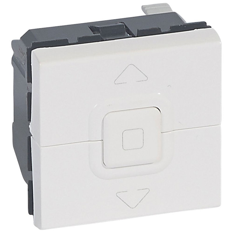 Legrand 078705 - Interrupteur de volets roulants 500W maximum Mosaic 2modules blanc antimicrobien