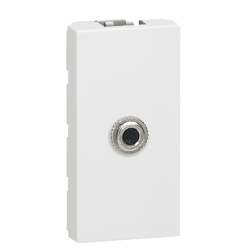 Legrand 078773 - Prise Jack femelle 3,5mm à souder Mosaic 1 module - blanc