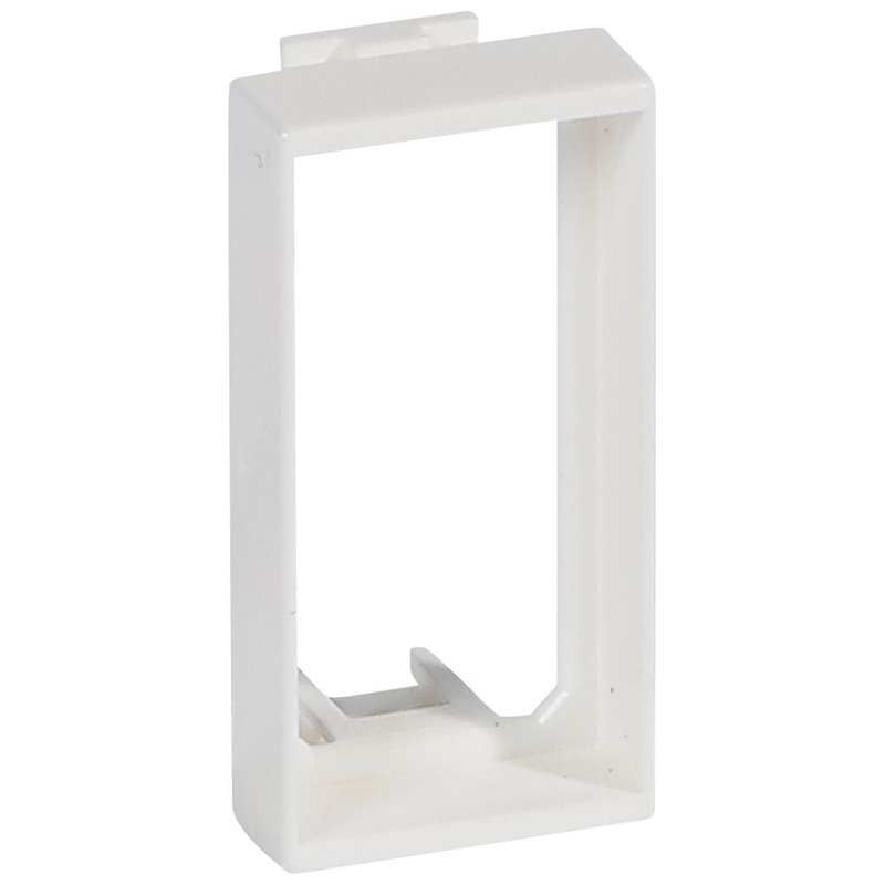 Legrand 079154 - Adaptateur Mosaic pour intégration mécanisme Mosaic 50mm 1 module - Blanc