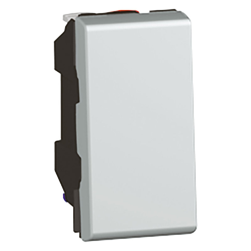 Legrand 079201 - Interrupteur ou va-et-vient 10AX 250V~ Mosaic 1 module - alu