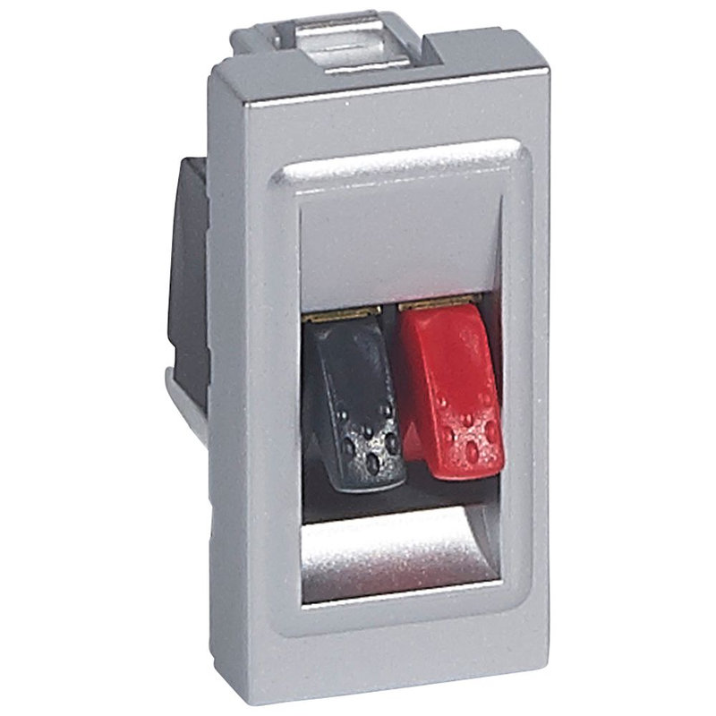Legrand 079250 - Prise haut-parleur Mosaic - 1 module - alu