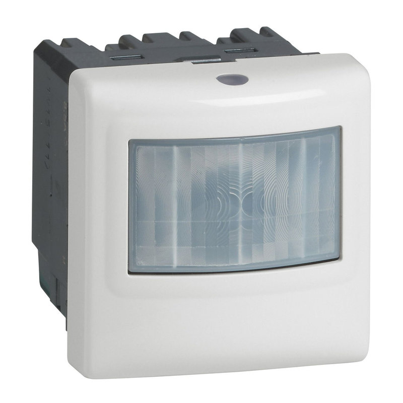 Legrand 079258 - Détecteur de mouvements toutes lampes 3 fils 2000W Mosaic 2 modules avec N - alu