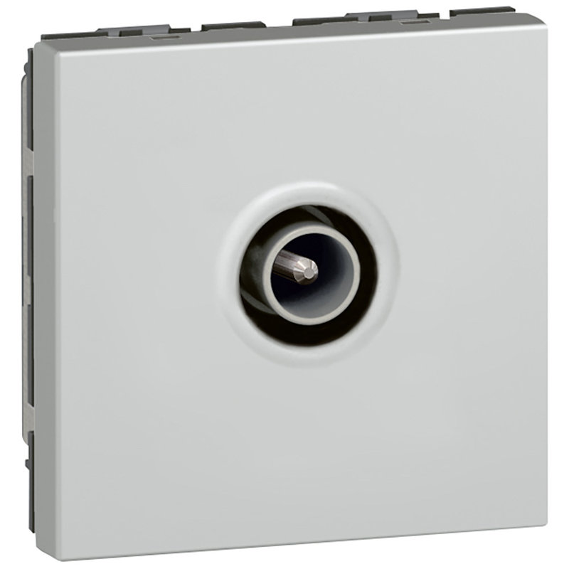 Legrand 079292 - Prise télévision Ø9,52mm mâle Mosaic 2 modules - alu