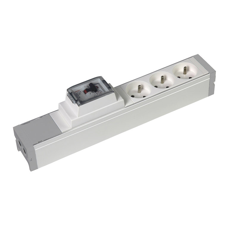 Legrand 073413 - Bloc nourrice 3 prises 2P+T + 1 disjoncteur différentiel Ph+N 16A 30mA à câbler
