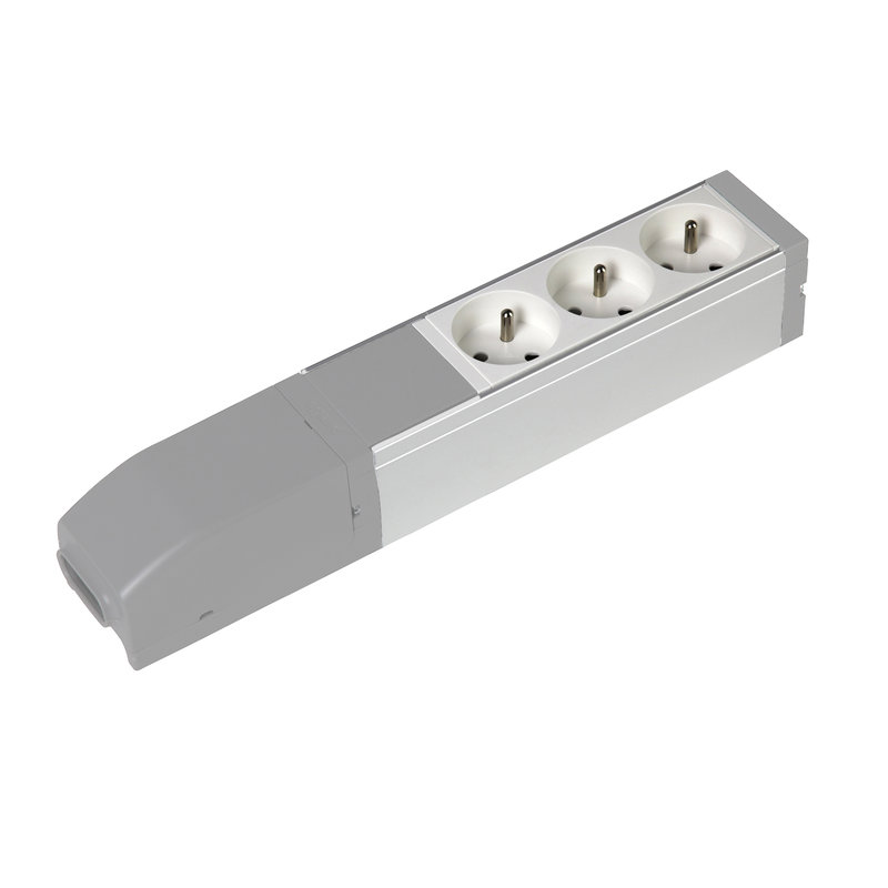 Legrand 073450 - Bloc nourrice équipé de 3 prises 2P+T à connecter