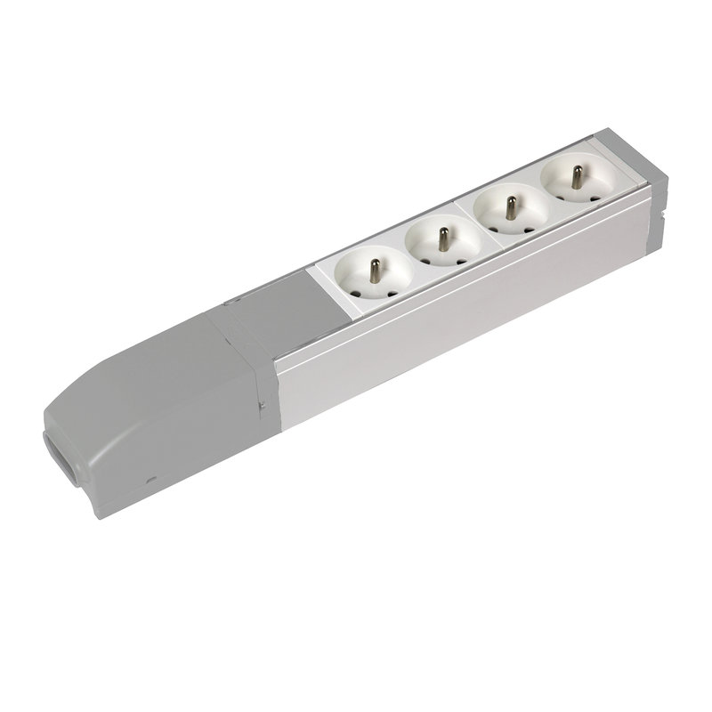 Legrand 073451 - Bloc nourrice équipé de 4 prises 2P+T à connecter