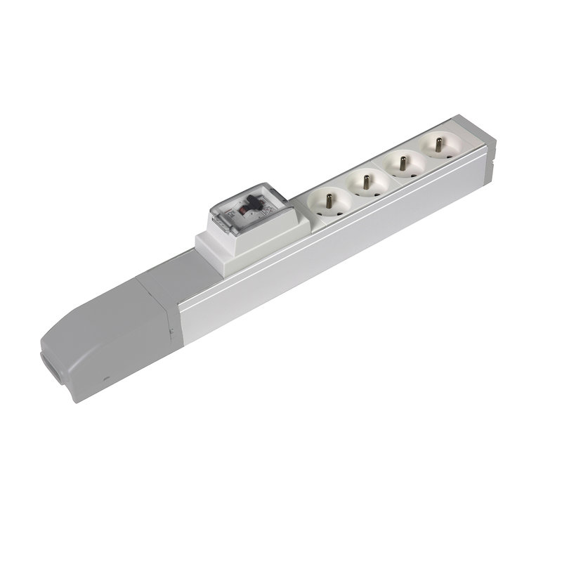 Legrand 073465 - Bloc nourrice 4 prises 2P+T + 1 disjoncteur diff Ph+N 16A 30mA à connecter