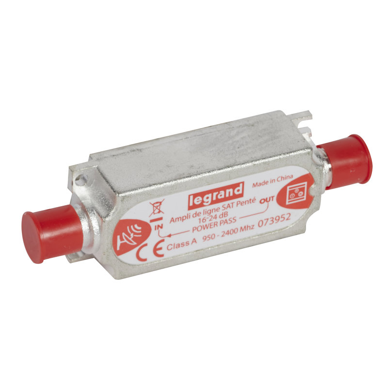 Legrand 073952 - Amplificateur de ligne télévision SAT penté
