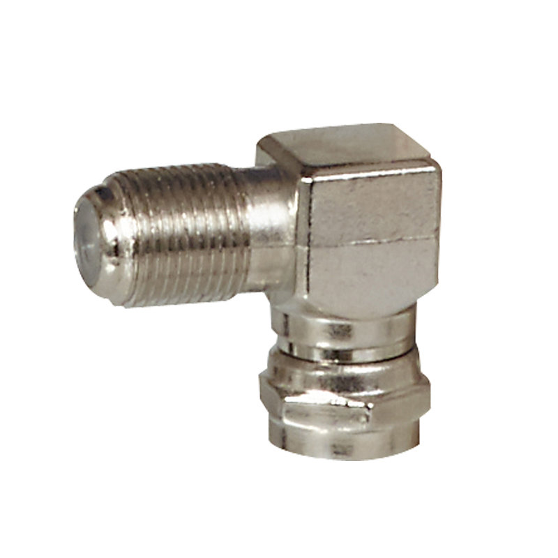 Legrand 073993 - Adaptateur télévision typeF mâle et femelle coudé
