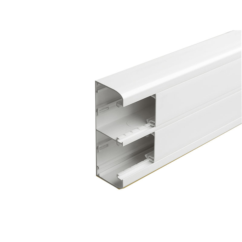 Legrand 075603 - Goulotte 2 compartiments à clippage direct 50x130mm Mosaic longueur 2m - blanc