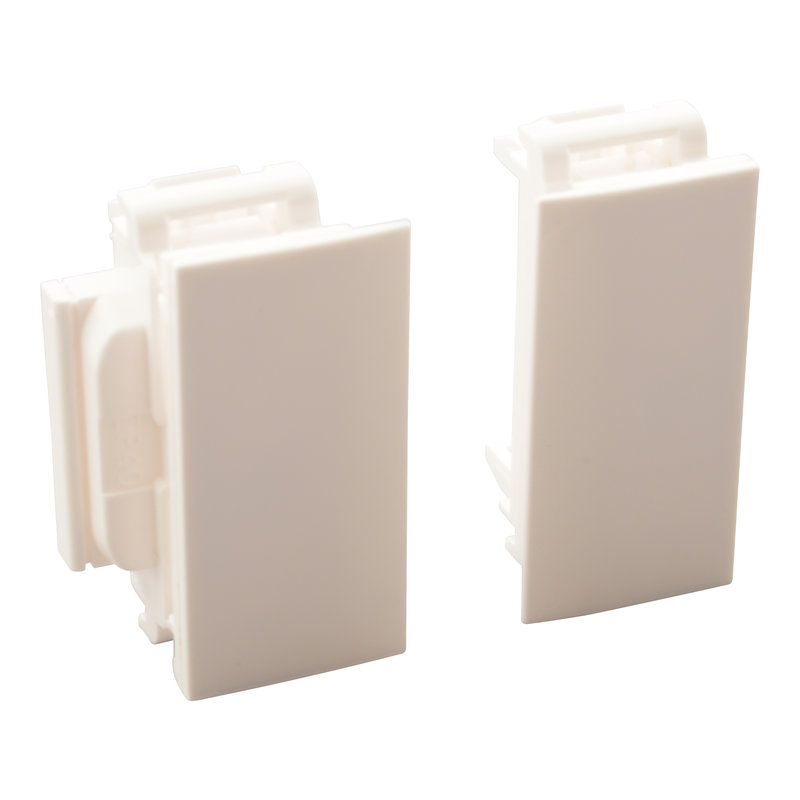 Legrand 075690 - Accessoire Soluclip montage prise Mosaic sur goulotte clippage direct - blanc