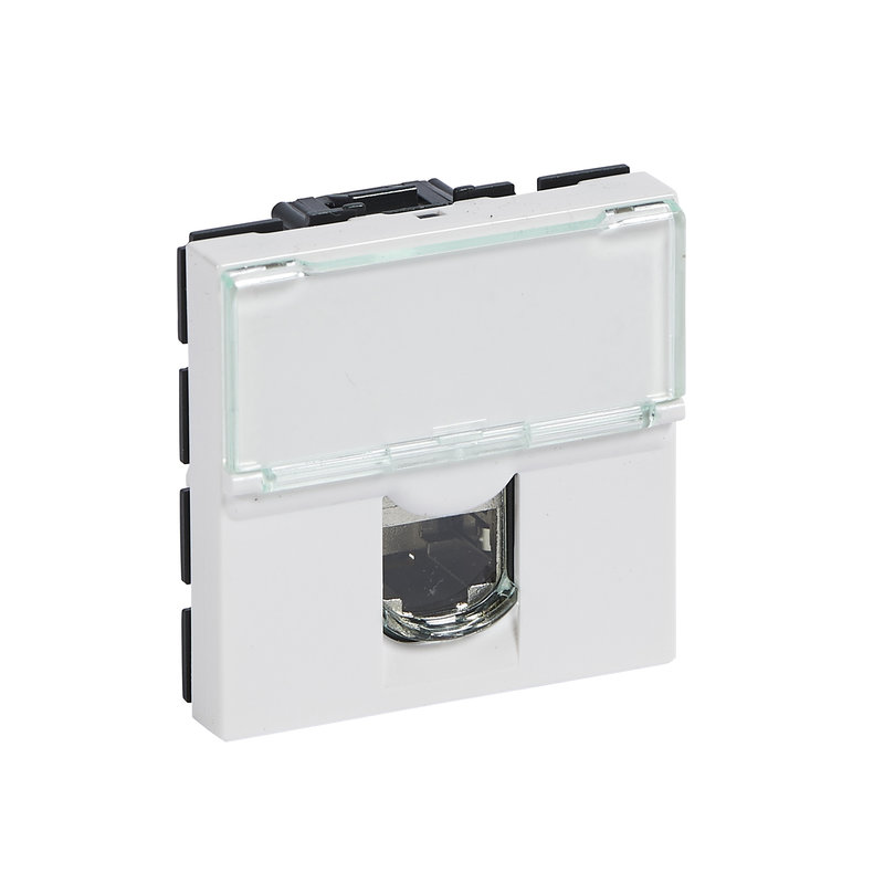Legrand 076577 - Lot de 200 prises RJ45 catégorie 6A STP Mosaic 2 modules - blanc en carton