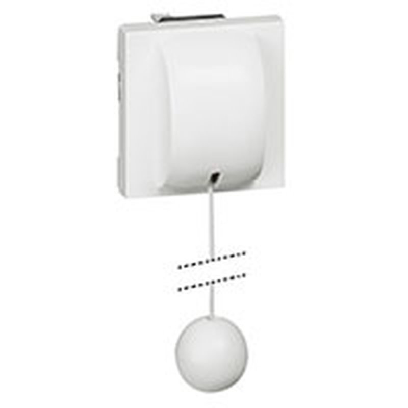 Legrand 077014 - Interrupteur ou va-et-vient à tirage 10AX 250V~ Mosaic 2 modules - blanc