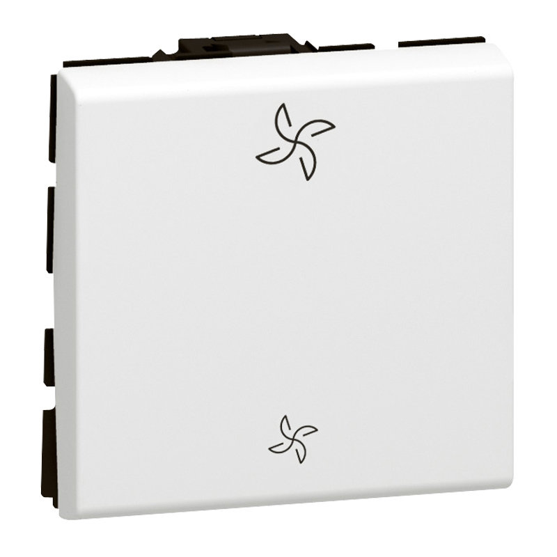 Legrand 077027L - Commande de VMC Mosaic - blanc antimicrobien