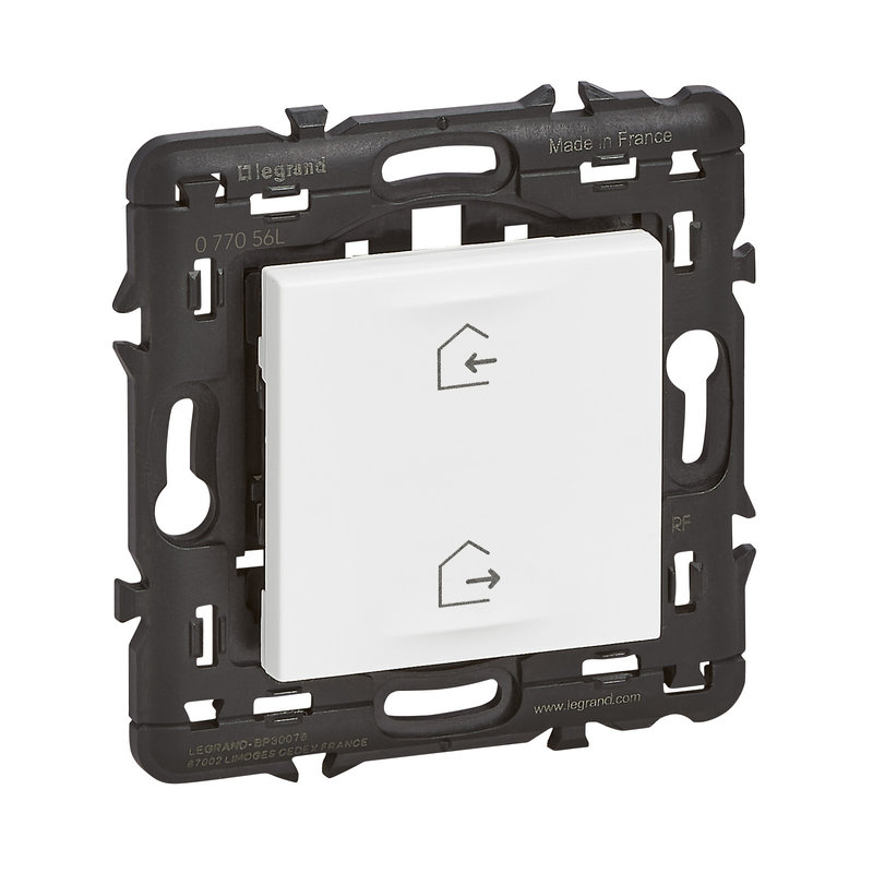 Legrand 077056L - Commande sans fil et sans pile Départ/Arrivée Mosaic with Netatmo - blanc