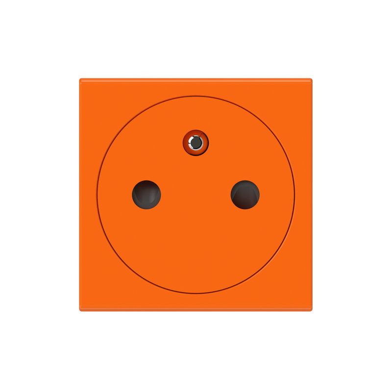Legrand 077117L - Prise 2P+T Surface Mosaic 2 modules connexion bornes auto-orange antimicrobien