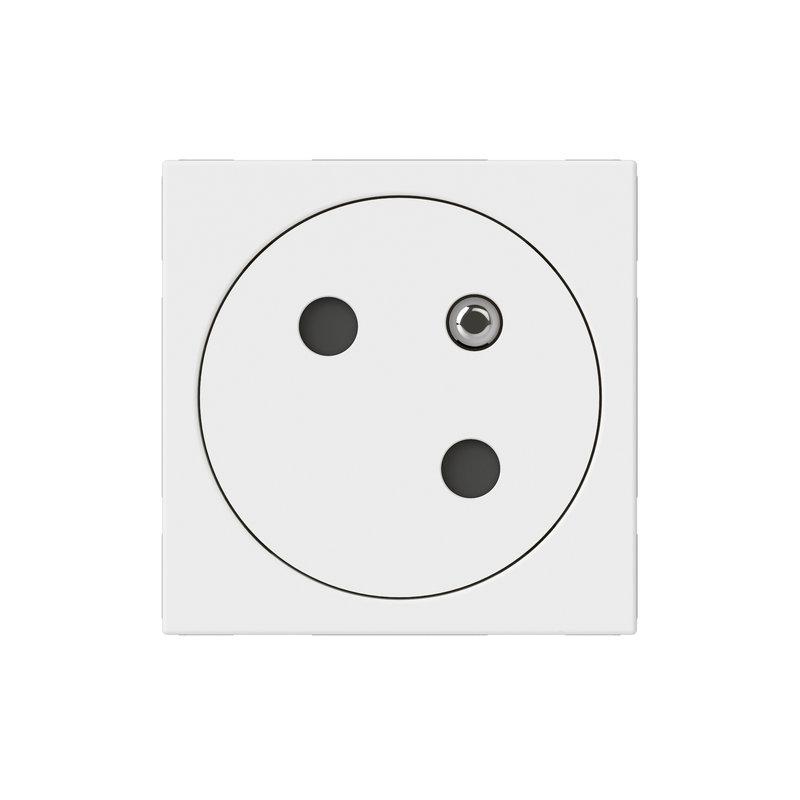 Legrand 077145L - Prise de courant 2P+T Surface Mosaic Link raccordement latéral 2 modules - blanc