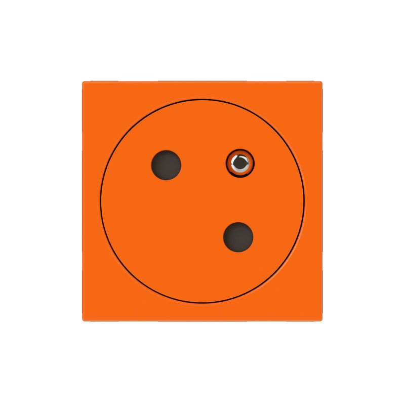 Legrand 077189L - Prise de courant 2P+T Surface Mosaic Link raccordement latéral 2 modules -orange