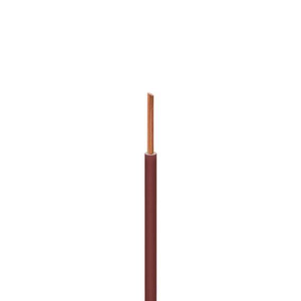 [CAB-100M] Fil Électrique H07VU 1.5 Rigide Marron - Couronne De 100M