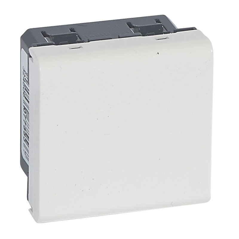 Legrand 077553 - Dérivateur 20A Mosaic 2 modules - 3 bornes pour faciliter la dérivation - blanc