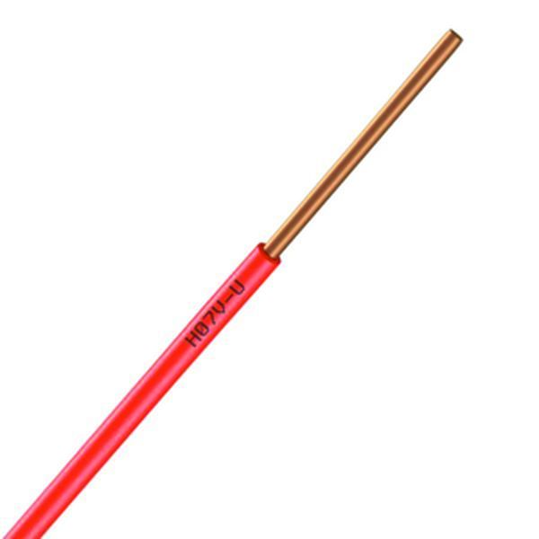 [CAB-100O] Fil Électrique H07VU 1.5 Rigide Orange - Couronne De 100M