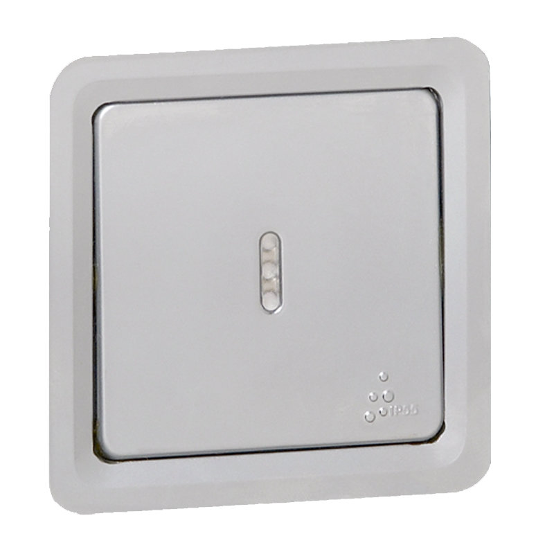 Legrand 077823 - Interrupteur temporisé sans neutre 2 fils 1000W Soliroc IK10