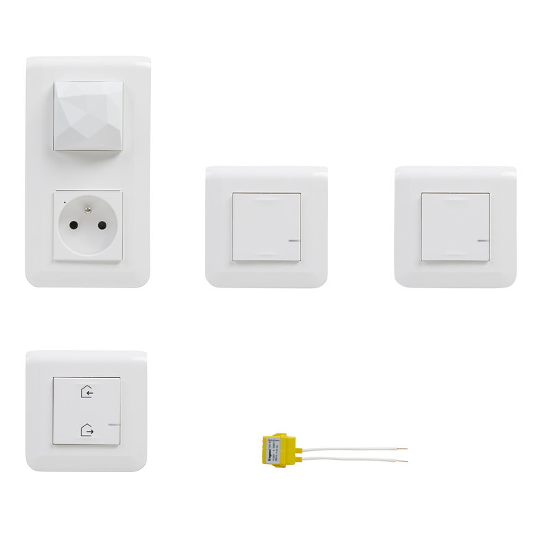 Legrand 077888L - Pack de démarrage Mosaic with Netatmo 1 prise + 1 commande générale + 1 inter