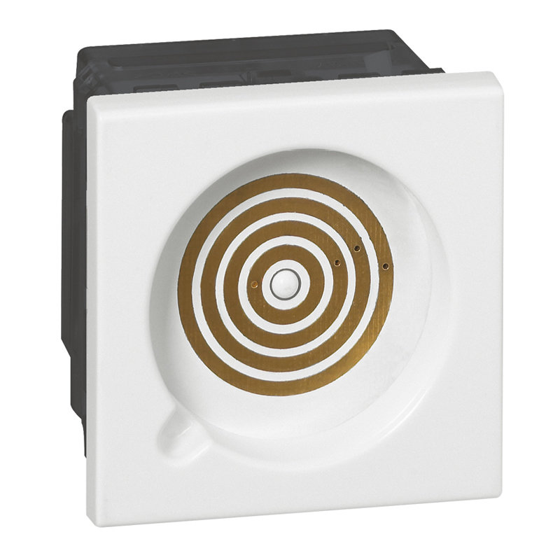 Legrand 078241 - Prise pour manipulateur pour appel seul Mosaic 2 modules - blanc antimicrobien