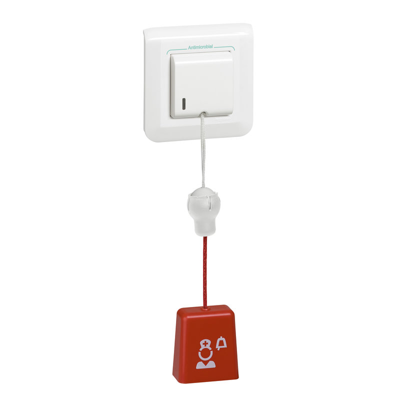 Legrand 078248L - Tirette d'appel éjectable Mosaic - IP55 - complet antimicrobien