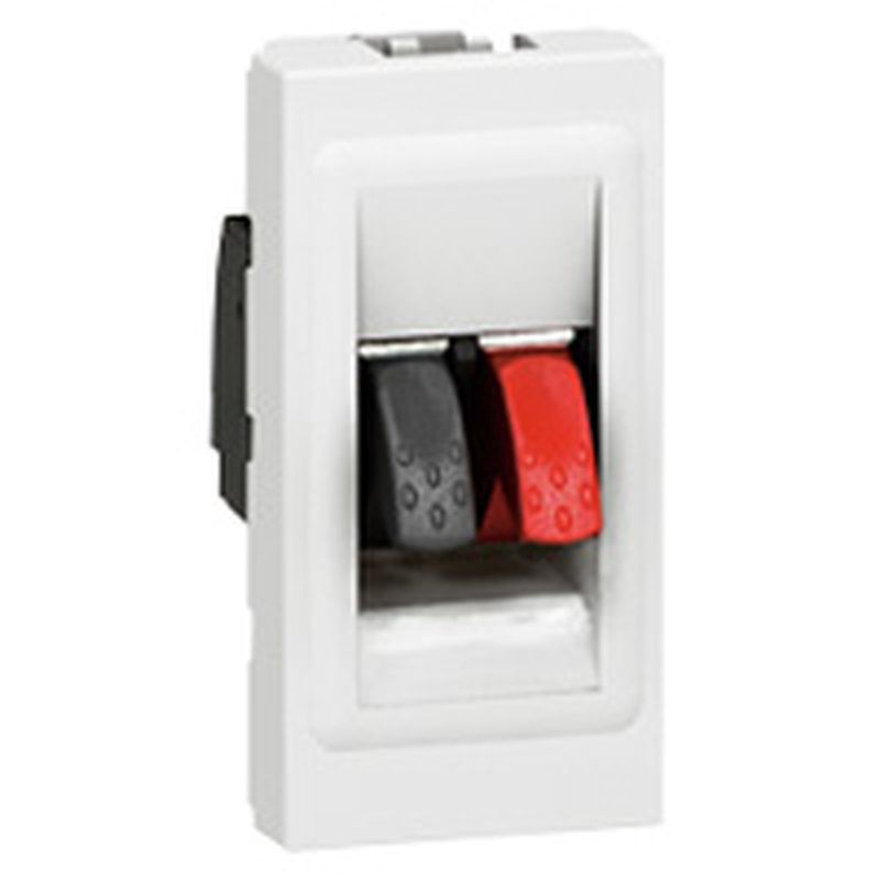 Legrand 078750 - Prise haut-parleur Mosaic - 1 module - blanc