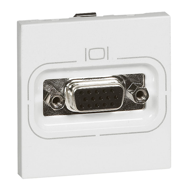 Legrand 078757 - Prise HD 15 femelle à visser Mosaic 2 modules - blanc