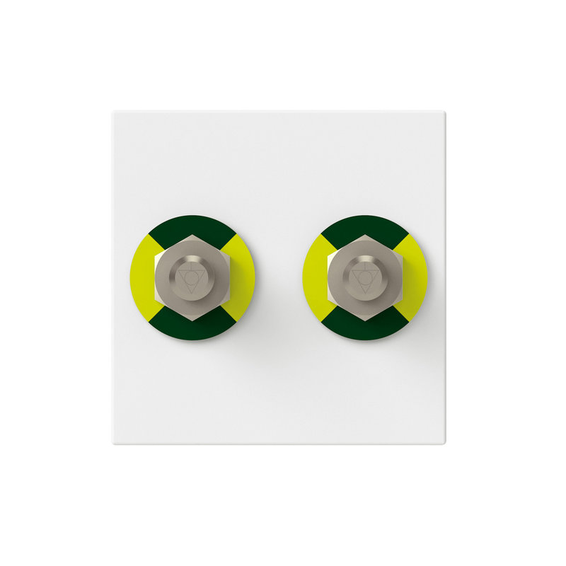 Legrand 078760L - Prise équipotentielle Mosaic 2 modules - blanc antimicrobien