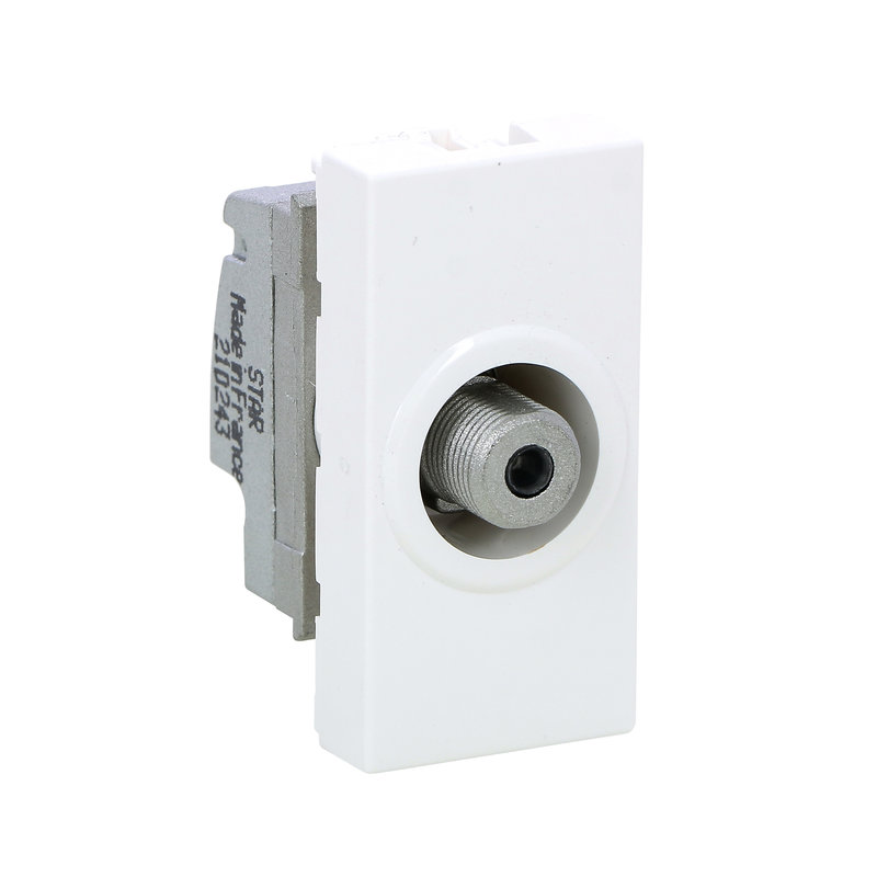 Legrand 078790 - Prise télévision typeF Mosaic 1 module - blanc