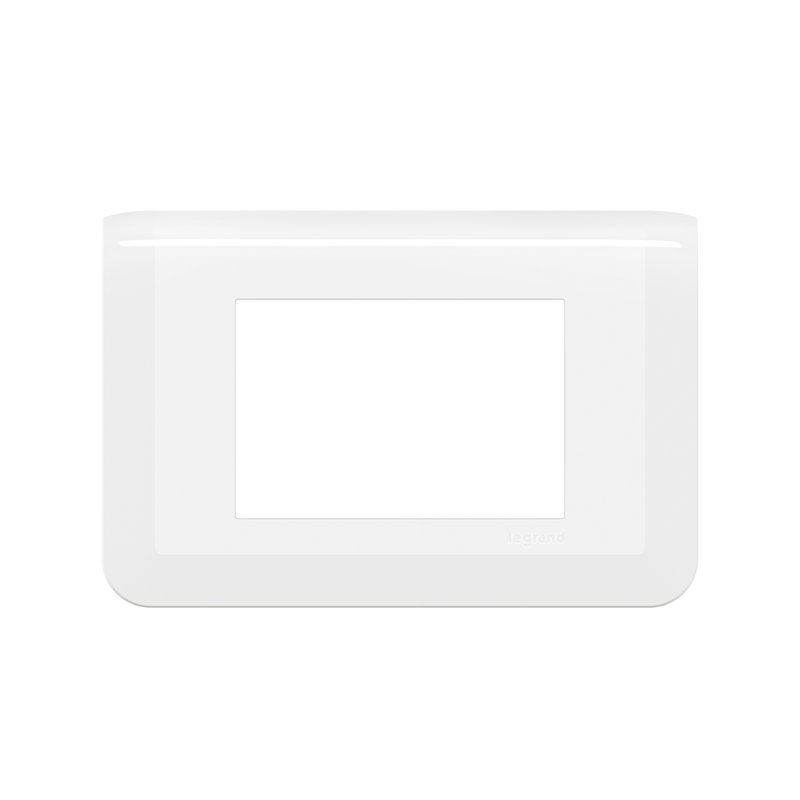 Legrand 078803L - Plaque de finition Mosaic pour 3 modules blanc