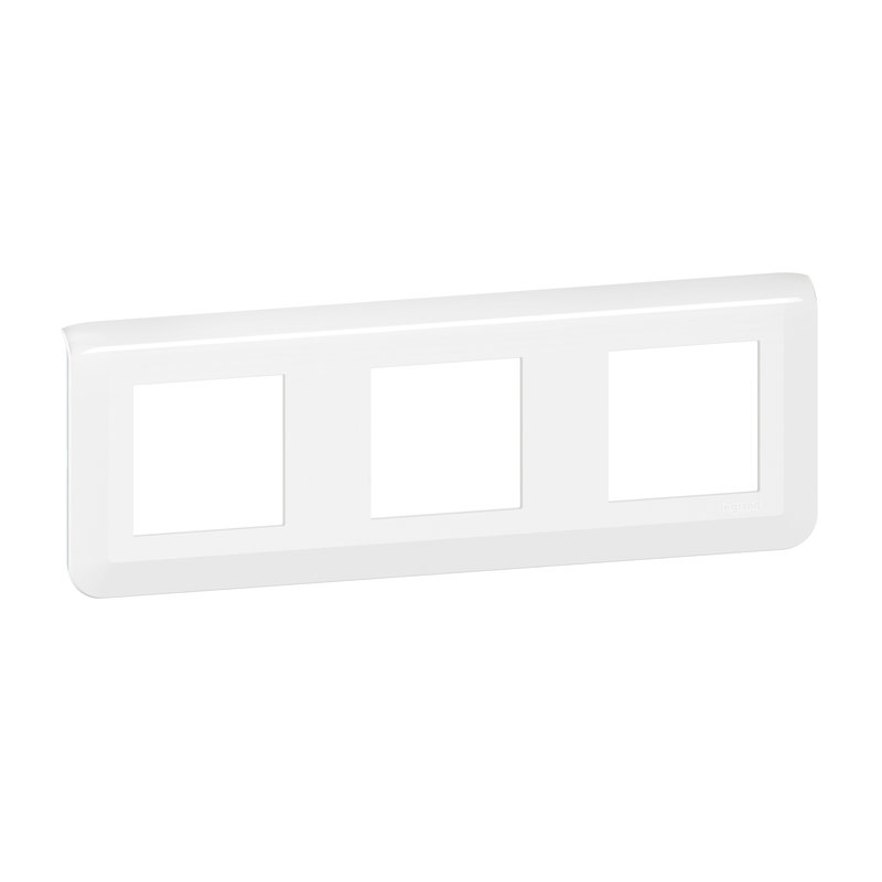 Legrand 078806L - Plaque de finition horizontale Mosaic pour 3x2 modules blanc
