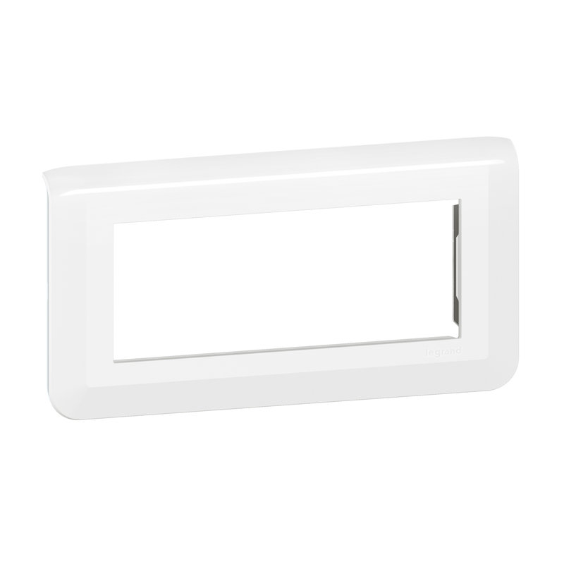 Legrand 078815L - Plaque de finition horizontale Mosaic pour 5 modules blanc